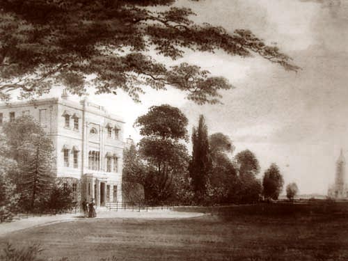 Quex House in 1825